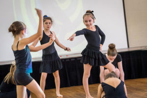 Students at St Catherine Labouré Catholic Primary School Gymea performing dance