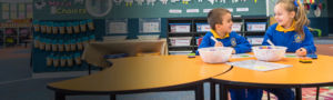 St Catherine Laboure Gymea ENROLMENT students writing with markers